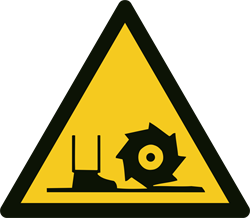 Risk för fotskador Varningsskylt A379VNA