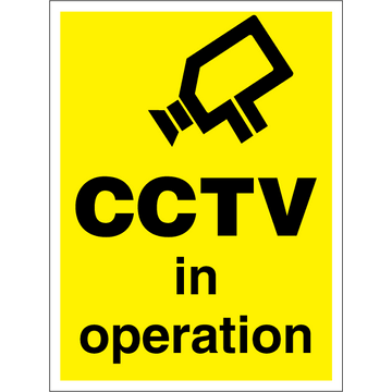 CCTV i drift - Självhäftande vinyl - 400 x 300 mm