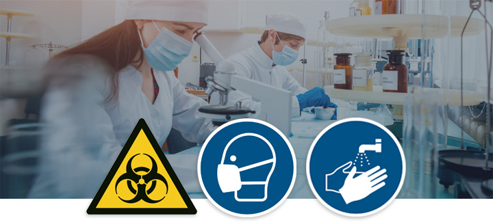 Håll avstånd och använd skyddsutrustning